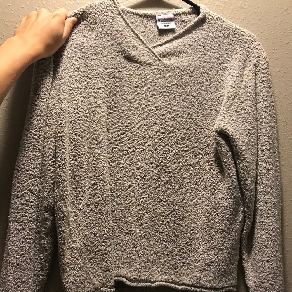 Cropped Columbia sweater